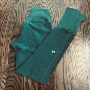 Forest Green Alo Yoga Tights Leggings